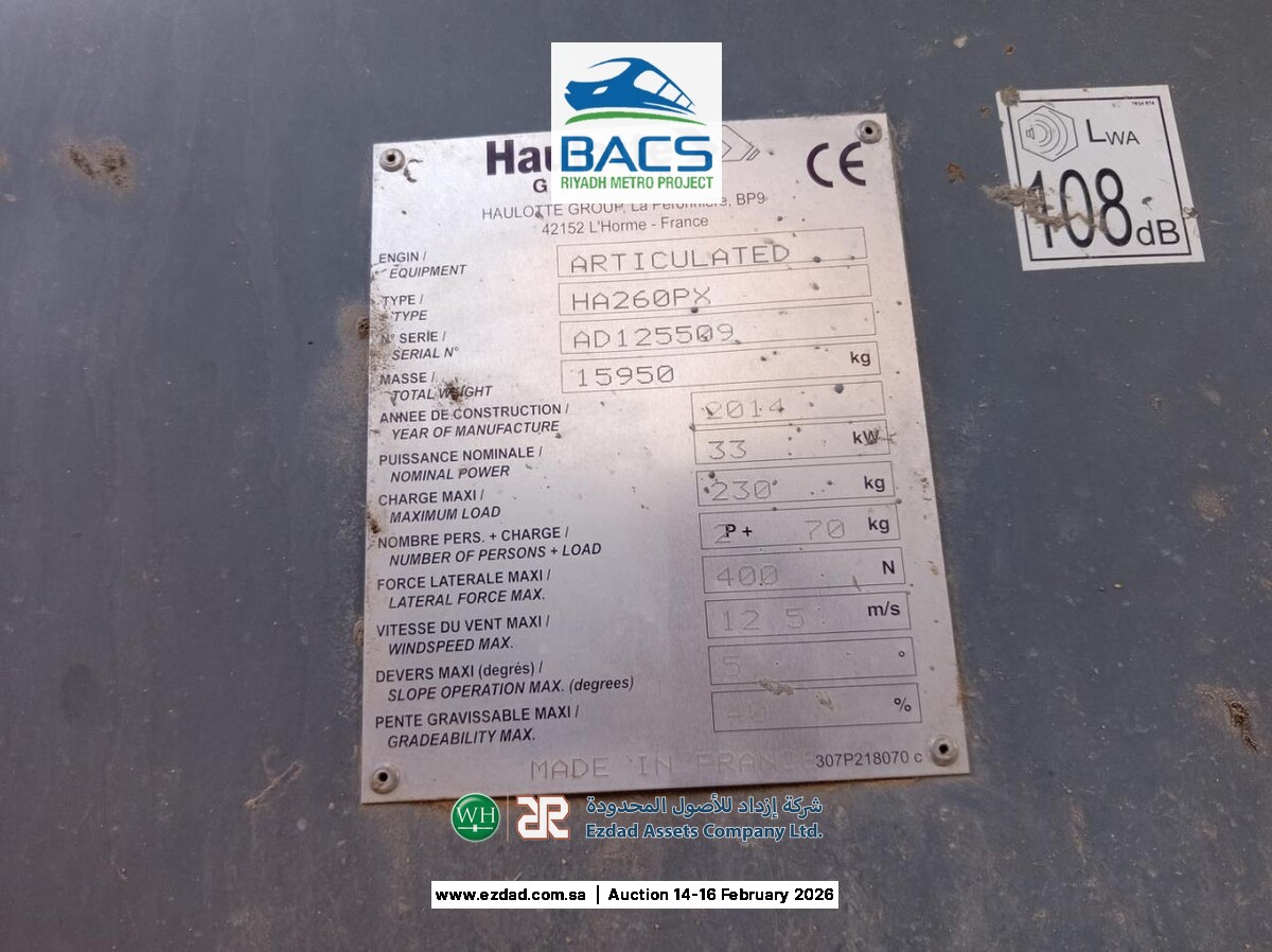 2014 Haulotte HA260PX-45153841
