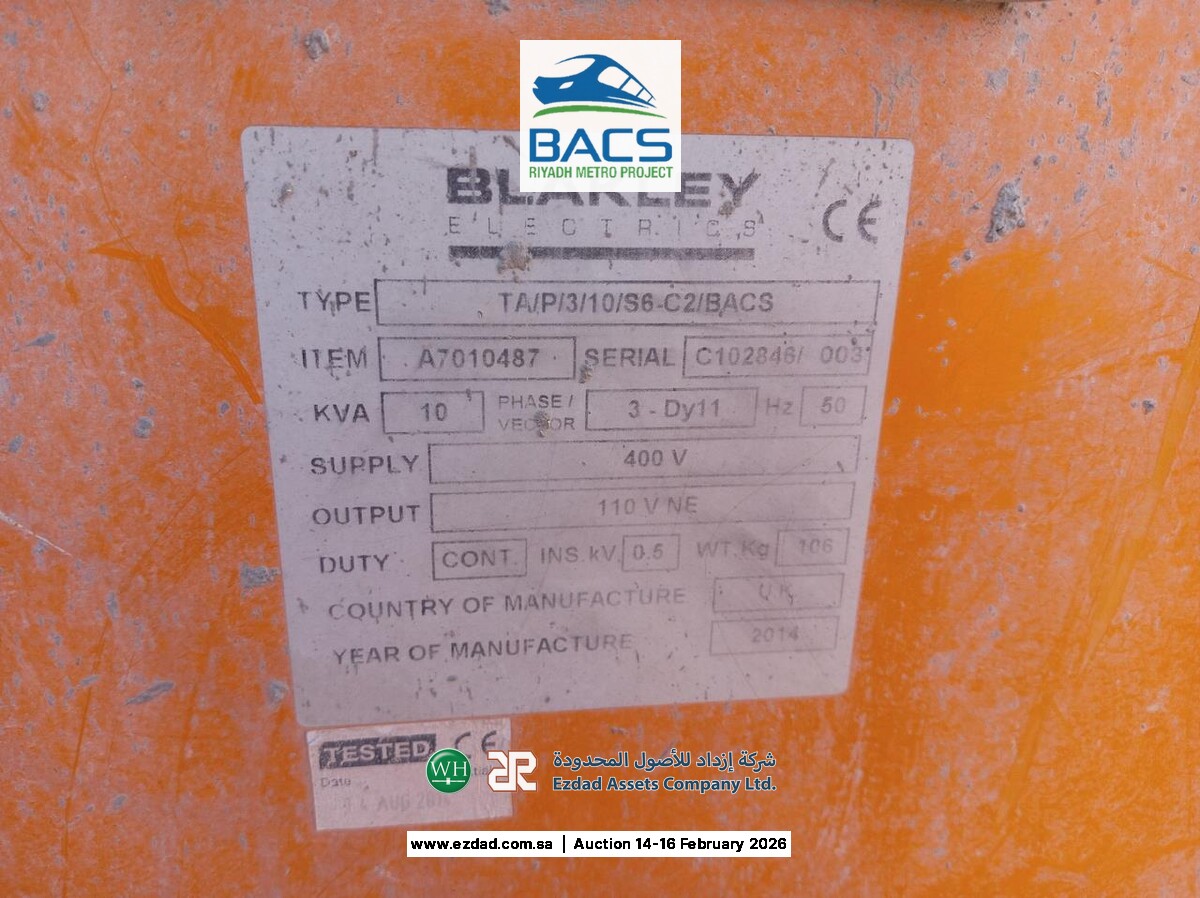 2014 Blakley Electric 10kva 3Phase Transformer-45156324