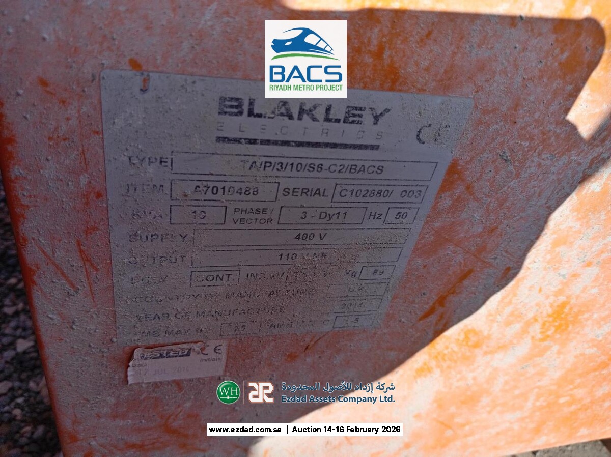 2014 Blakley Electric 10kva 3Phase Transformer-45156326