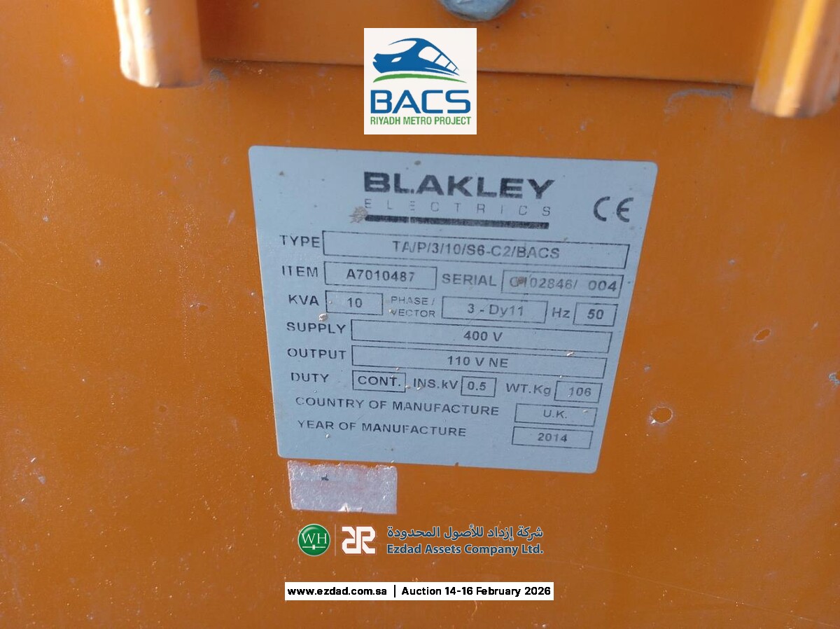 2014 Blakley Electric 10kva 3Phase Transformer-45156330
