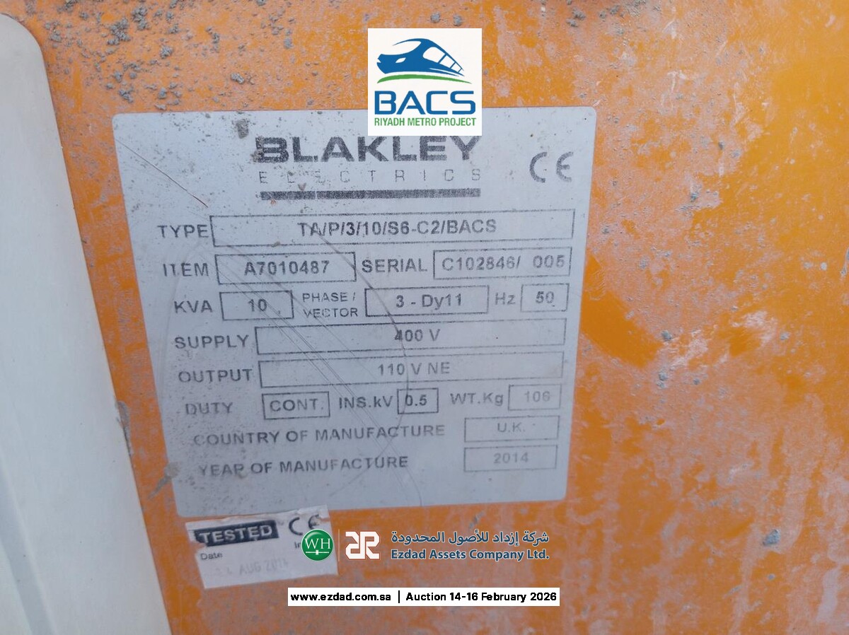 2014 Blakley Electric 10kva 3Phase Transformer-45156336