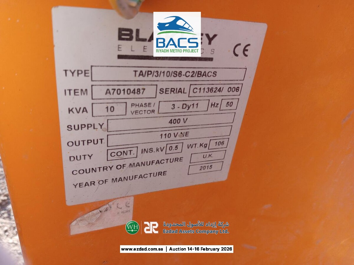 2015 Blakley Electric 10kva 3Phase Transformer-45156339