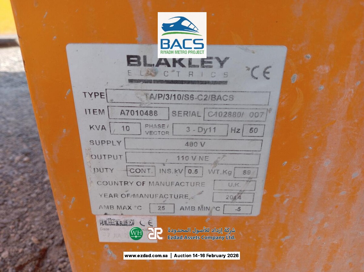 2014 Blakley Electric 10kva 3Phase Transformer-45156347