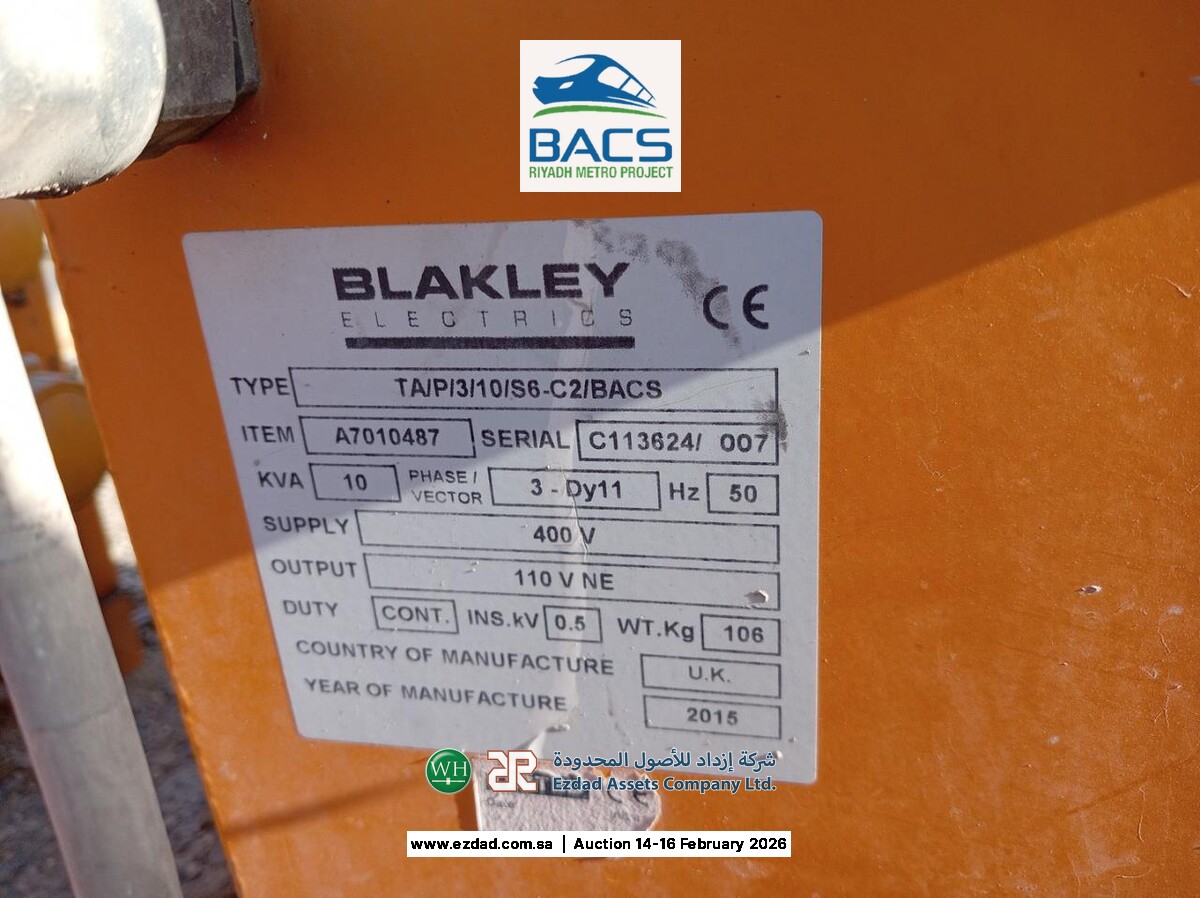 2015 Blakley Electric 10kva 3Phase Transformer-45156350