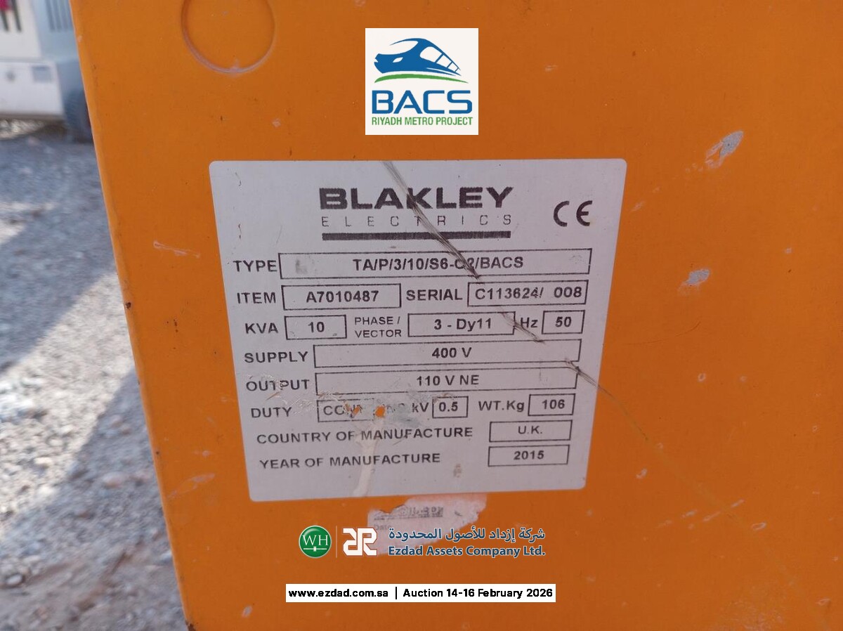 2015 Blakley Electric 10kva 3Phase Transformer-45156352