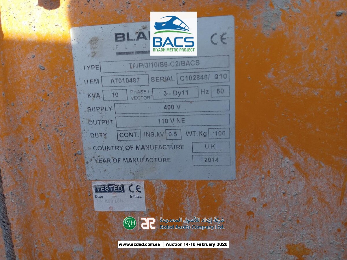 2014 Blakley Electric 10kva 3Phase Transformer-45156366