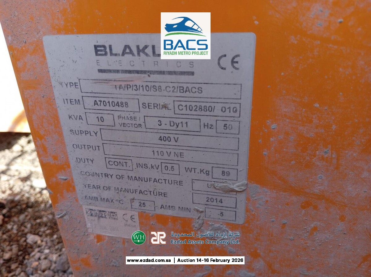 2014 Blakley Electric 10kva 3Phase Transformer-45156368