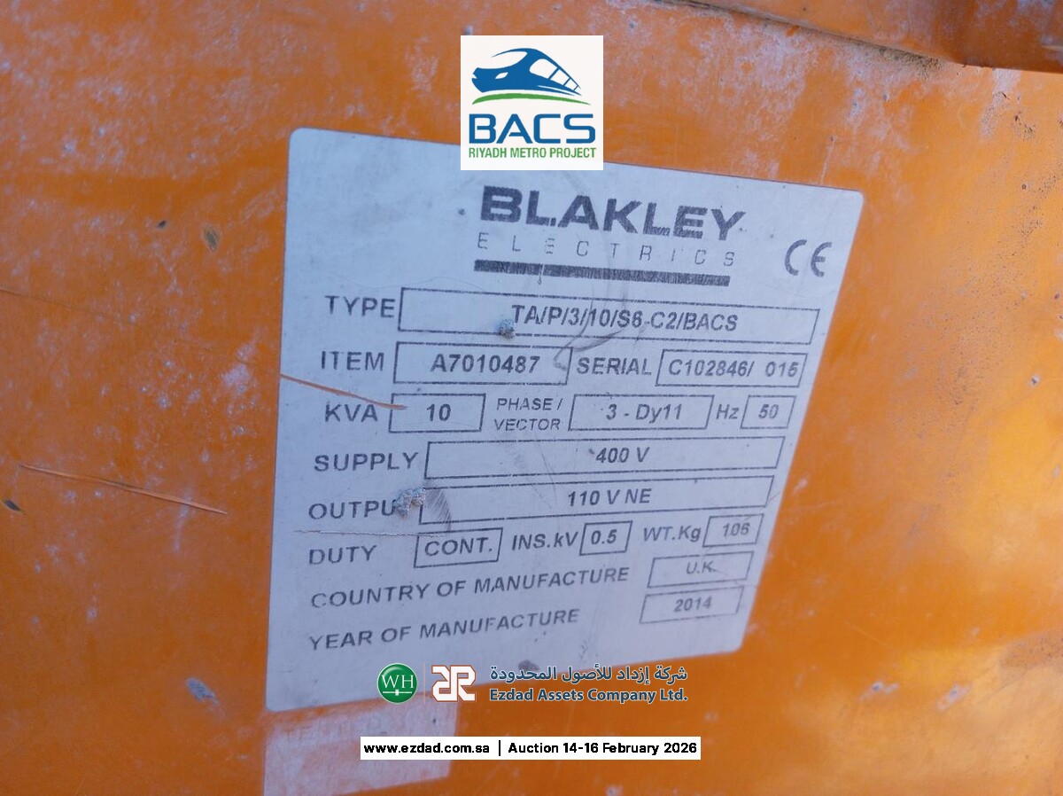 2014 Blakley Electric 10kva 3Phase Transformer-45156379