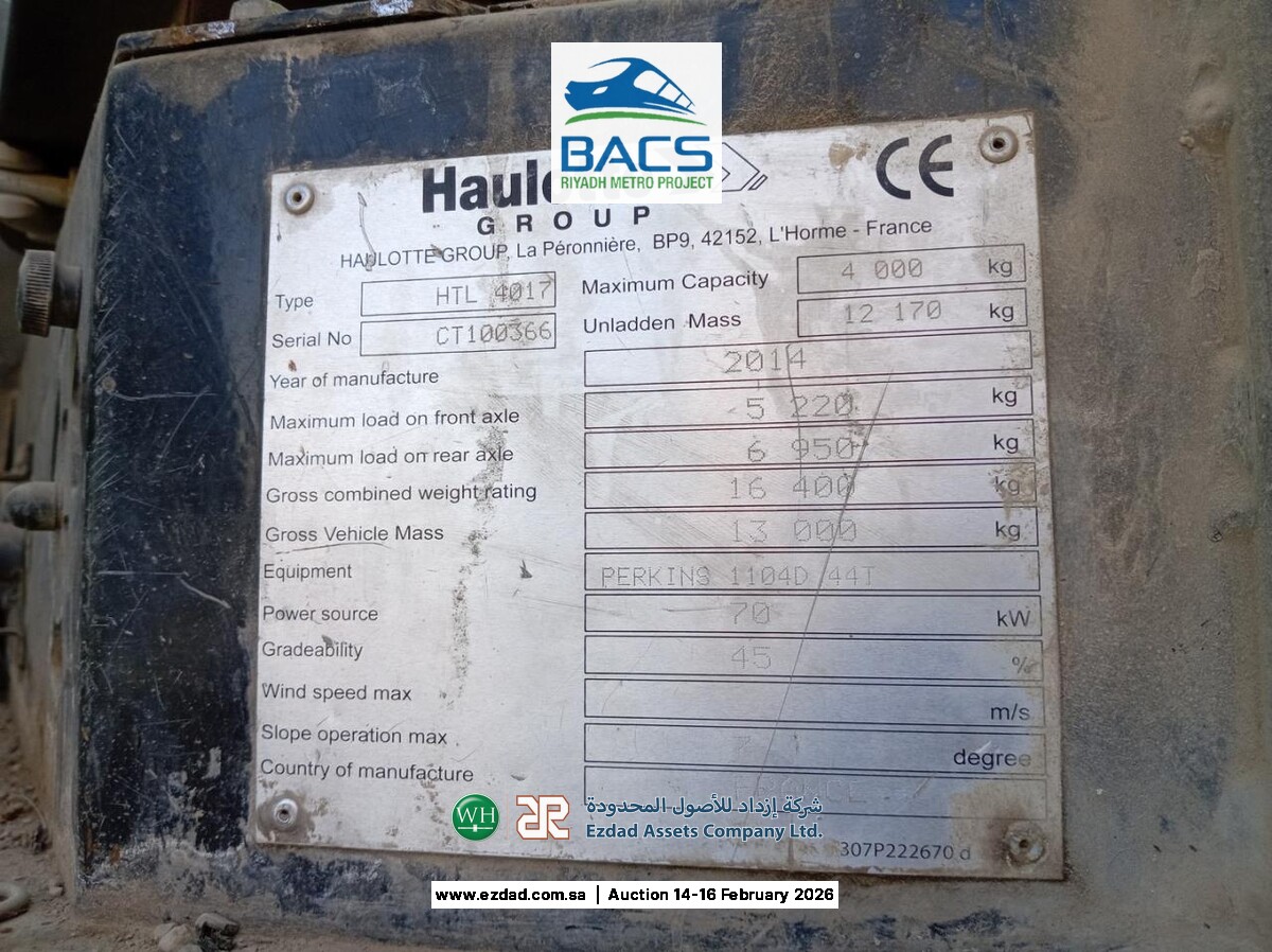 2014 Haulotte HTL4017-45154449
