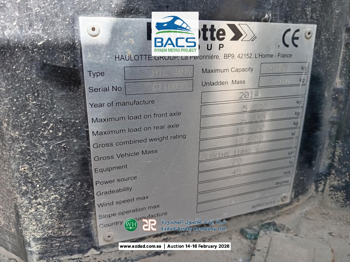 2014 Haulotte HTL4017-45154512