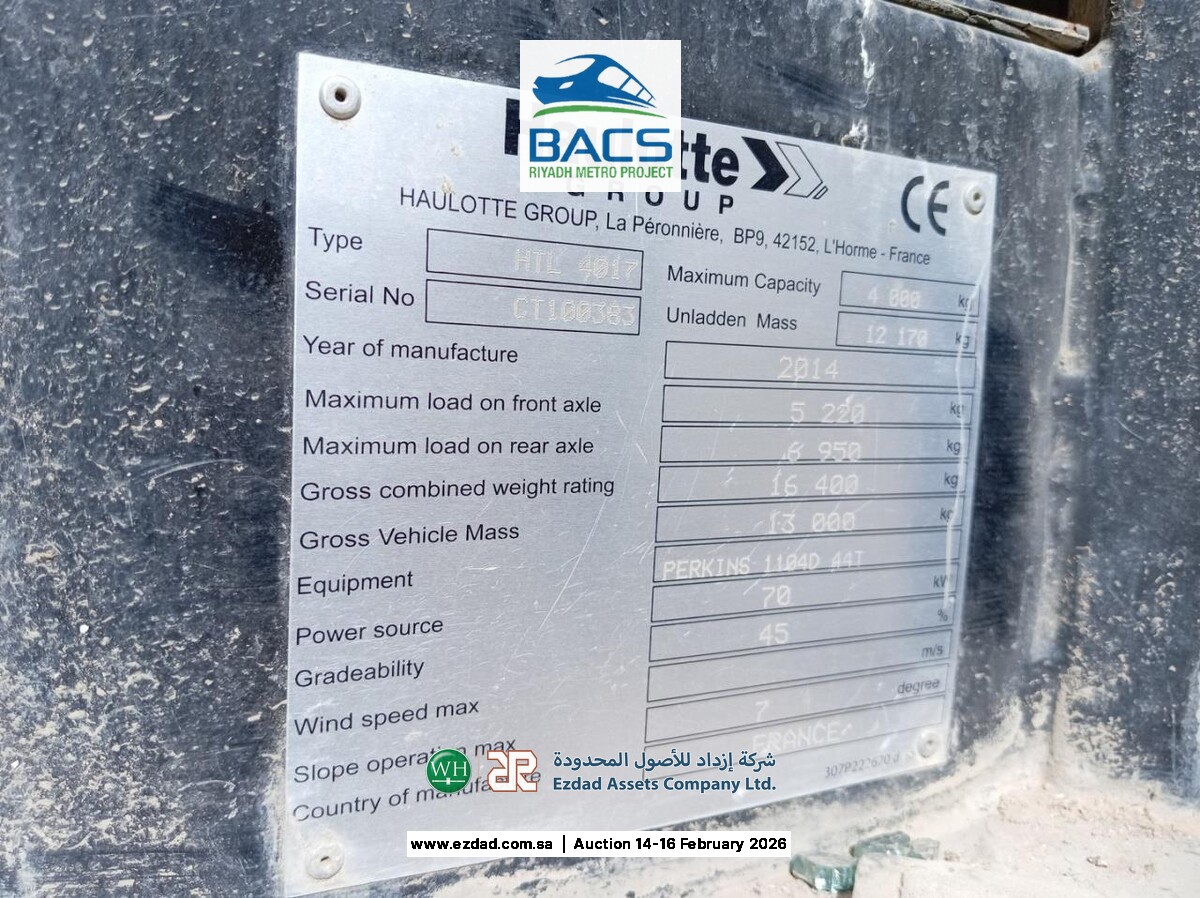 2014 Haulotte HTL4017-45154513