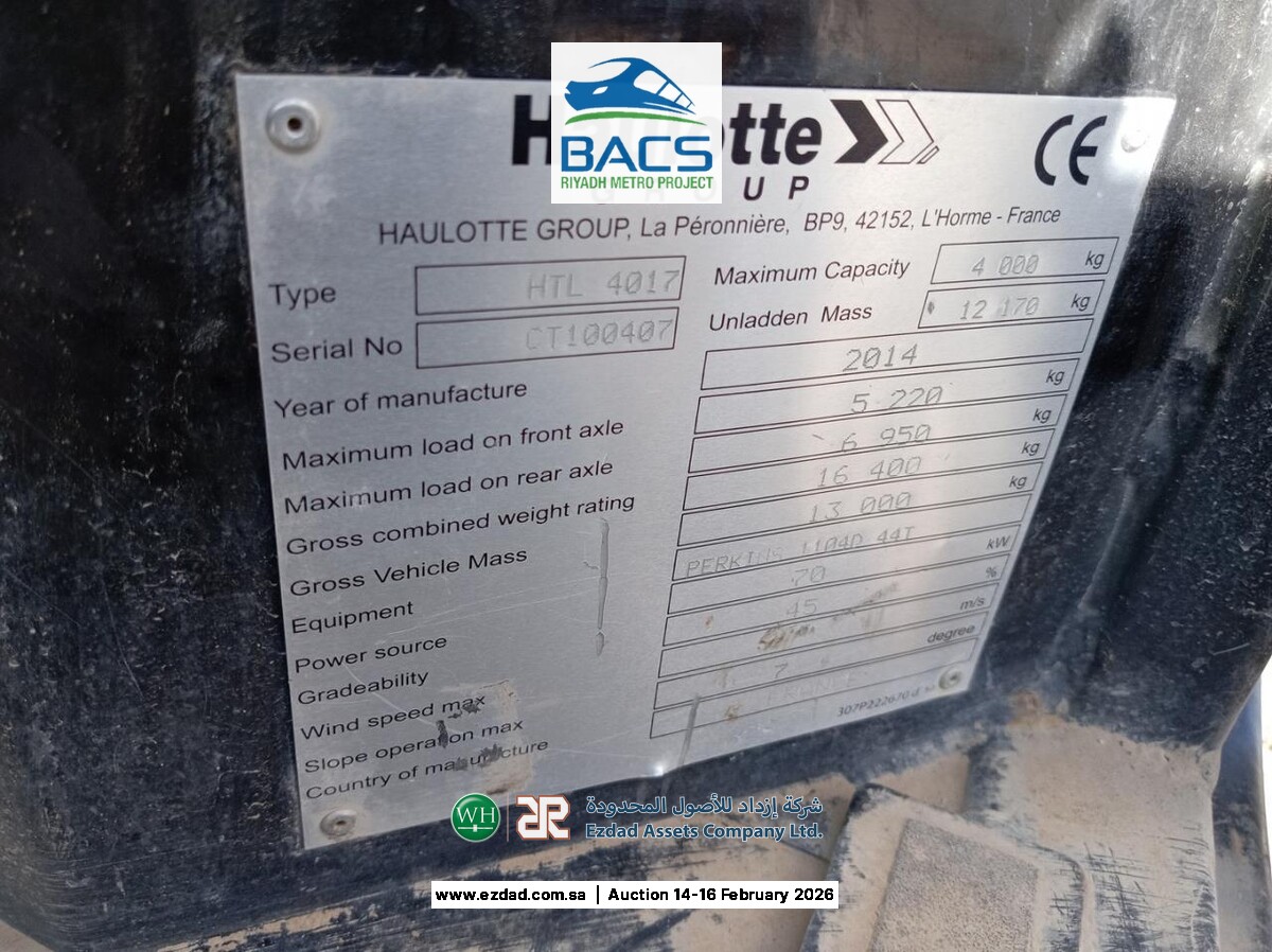 2014 Haulotte HTL4017-45154543