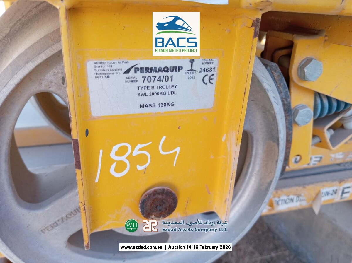 2018 2 Ton Rail Trolley Type B-45157450