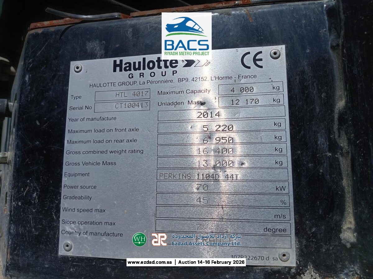 2014 Haulotte HTL4017-45154569