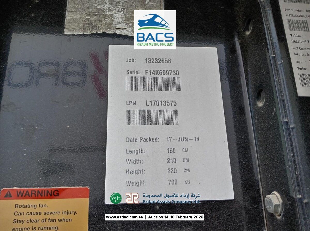 2014 Cummins 1,000KW Diesel Generator-45158854