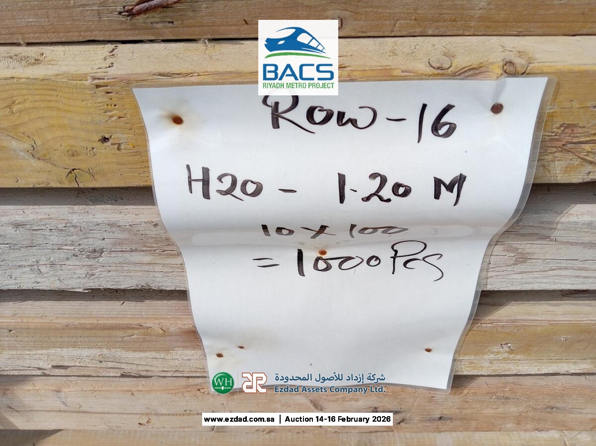 Assorted H20 Timber Beams ± 4,796 Items-45155110