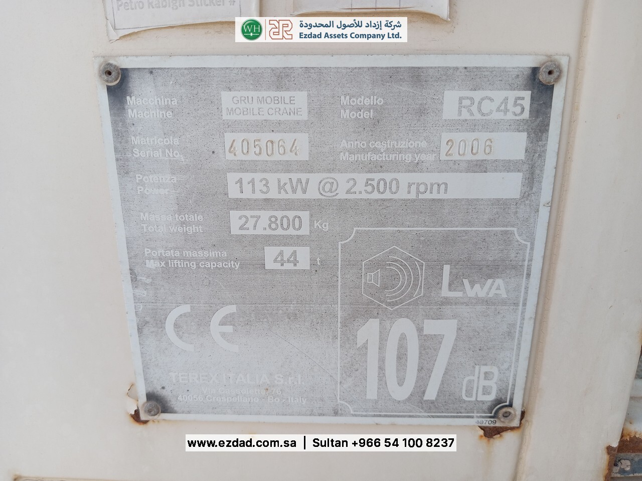 Terex RC45-48752929